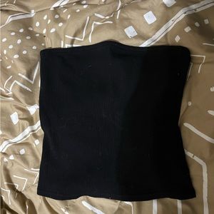 women’s black tube top